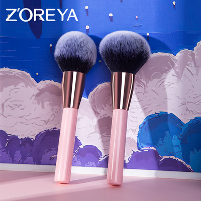 ZOREYA Pink Professional Powder Foundation Makeup Brush Large BlushWith Black Wood Женски козметичен инструмент Magic Fluffy Soften Fiber