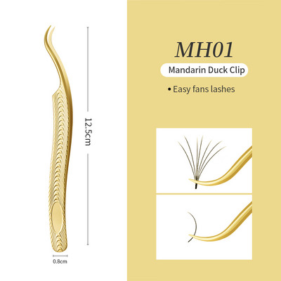 Pensetă antistatică pentru extensie de gene GLAMLASH ESD ST Serie SA Pensetă pentru gene curbate Pensetă cu vârf drept Instrument de machiaj