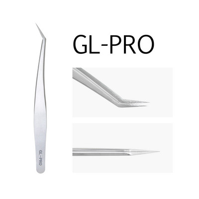 Pensetă antistatică pentru extensie de gene GLAMLASH ESD ST Serie SA Pensetă pentru gene curbate Pensetă cu vârf drept Instrument de machiaj