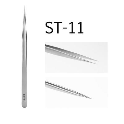 Pensetă antistatică pentru extensie de gene GLAMLASH ESD ST Serie SA Pensetă pentru gene curbate Pensetă cu vârf drept Instrument de machiaj