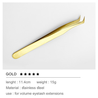 Pensetă COZBIRD pentru extensii de gene, volum profesional, consumabile pentru gene, culoare deschisă precisă, instrument pentru gene ușor de ventilat