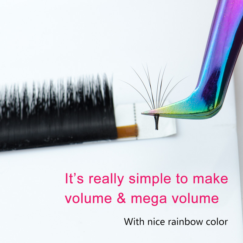 Pensetă COZBIRD pentru extensii de gene, volum profesional, consumabile pentru gene, culoare deschisă precisă, instrument pentru gene ușor de ventilat