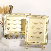 Altoire pentru gene false Extensii Rafturi Stand Încercați efectul Expoziție Instrument auxiliar Suport de afișare din metal pentru gene false