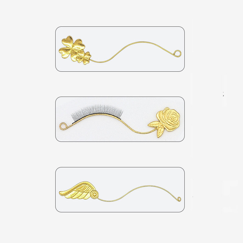 Altoire pentru gene false Extensii Rafturi Stand Încercați efectul Expoziție Instrument auxiliar Suport de afișare din metal pentru gene false