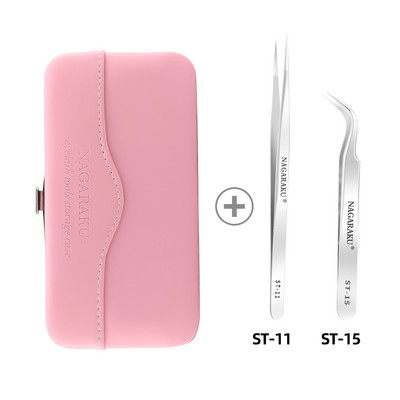 Kit de pensete pentru extensie de gene NAGARAKU Kit de precizie din oțel inoxidabil Ventilatoare cu volum mega pentru ridicarea genelor Instrumente de machiaj