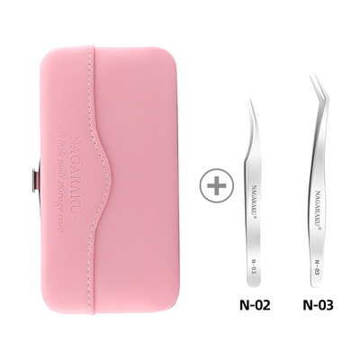 Kit de pensete pentru extensie de gene NAGARAKU Kit de precizie din oțel inoxidabil Ventilatoare cu volum mega pentru ridicarea genelor Instrumente de machiaj