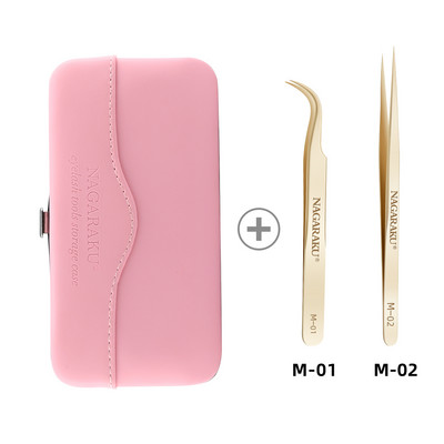 Kit de pensete pentru extensie de gene NAGARAKU Kit de precizie din oțel inoxidabil Ventilatoare cu volum mega pentru ridicarea genelor Instrumente de machiaj