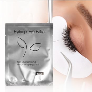 50/100 Pairs Eyelash Extension Patches Under Eyed Isolation Nonwoven Collagen Hydrogel Care Pad Grafting Eyelash Eye Patch