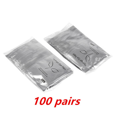 50/100 de perechi de plasturi pentru extensie de gene, izolare sub pleoape, colagen nețesut, cu hidrogel, tampon de îngrijire, grefare, plasture pentru ochi