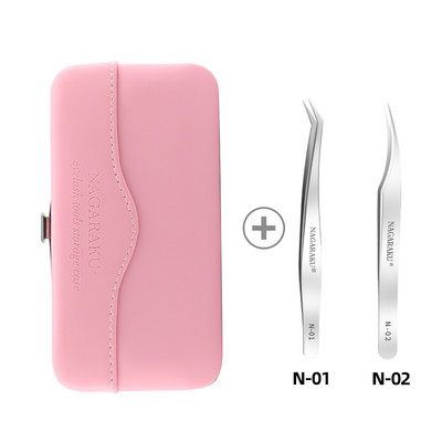 Kit de pensete pentru extensie de gene NAGARAKU Kit de precizie din oțel inoxidabil Ventilatoare cu volum mega pentru ridicare Instrumente de machiaj