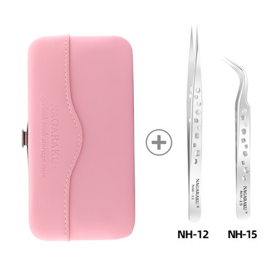 Kit de pensete pentru extensie de gene NAGARAKU Kit de precizie din oțel inoxidabil Ventilatoare cu volum mega pentru ridicare Instrumente de machiaj