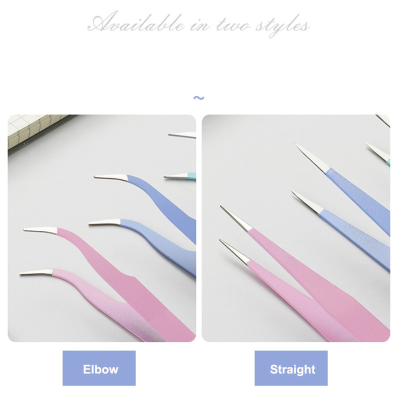 Pensetă de machiaj pentru gene Extensie pentru gene Instrumente pentru manichiură Pensetă pentru frumusețea unghiilor Clești pentru sănătate Accesorii Transport gratuit