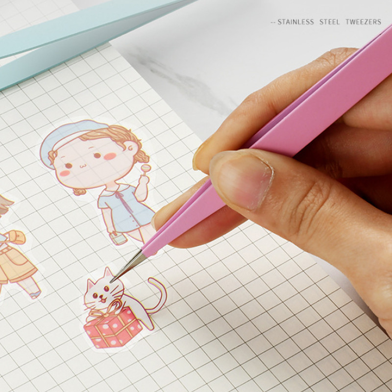 Pensetă de machiaj pentru gene Extensie pentru gene Instrumente pentru manichiură Pensetă pentru frumusețea unghiilor Clești pentru sănătate Accesorii Transport gratuit