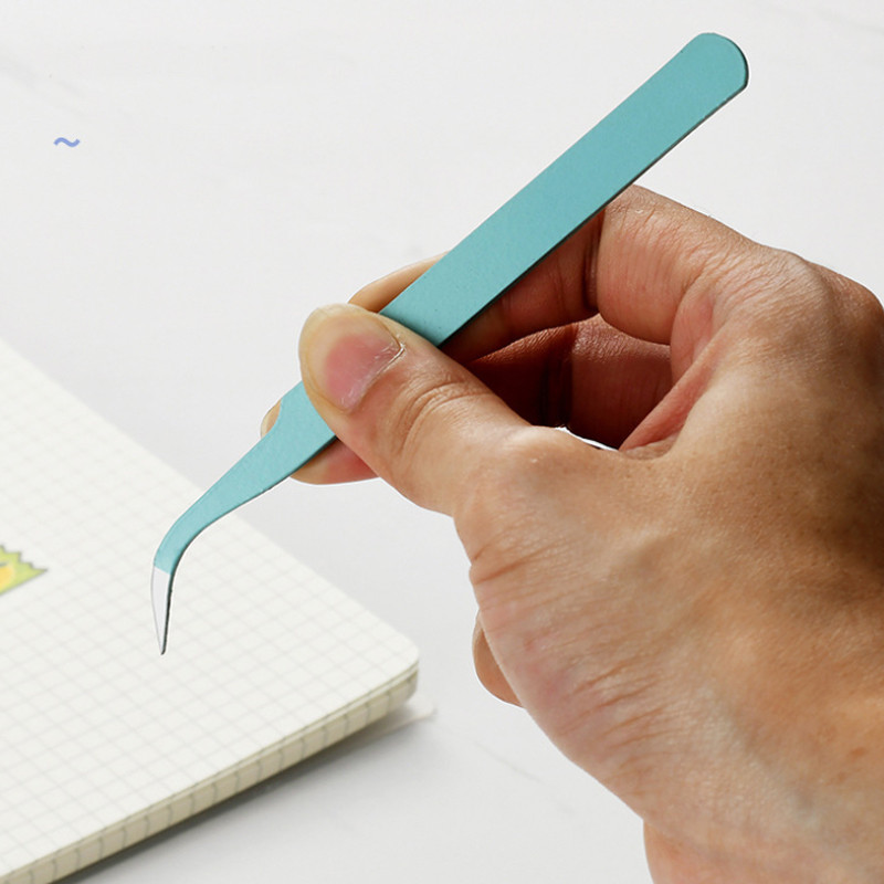 Pensetă de machiaj pentru gene Extensie pentru gene Instrumente pentru manichiură Pensetă pentru frumusețea unghiilor Clești pentru sănătate Accesorii Transport gratuit