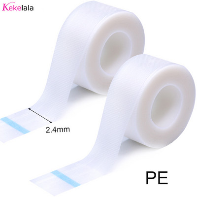 Kekelala 2 role/lot Bandă de extensie pentru gene, mare, lată, 9 m, pentru altoirea genelor din PE, sub plasturi Benzi medicale nețesute respirabile