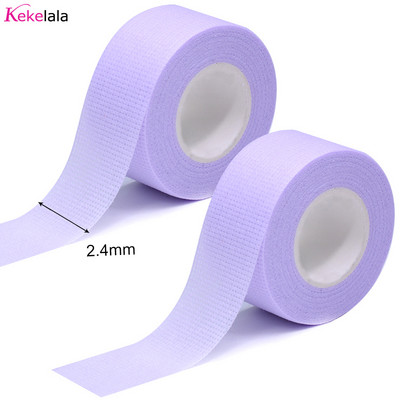 Kekelala 2 role/lot Bandă de extensie pentru gene, mare, lată, 9 m, pentru altoirea genelor din PE, sub plasturi Benzi medicale nețesute respirabile