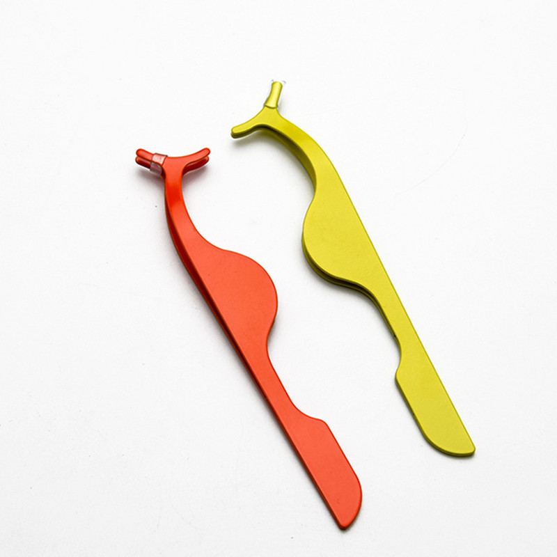 Cleme pentru pensete pentru gene false Aplicator pentru ondulator de gene false din oțel inoxidabil Pensetă pentru extensie pentru gene Instrumente pentru îndepărtarea machiajului pentru frumusețe