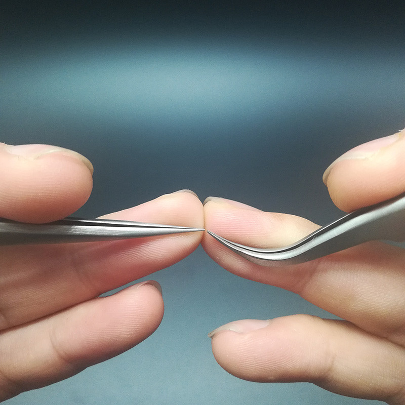 Pensete pentru gene din seria Vetus SA Pensete pentru gene false din oțel inoxidabil pentru extensia genelor Instrumente profesionale de machiaj Pincet