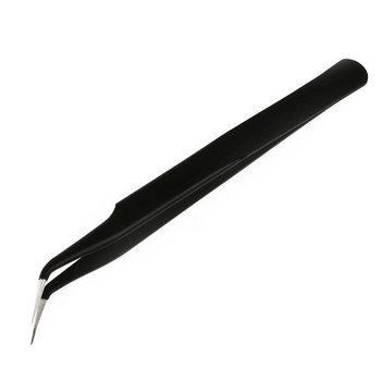 1 τεμ. Straight Ebow Fashion Nail Art Ακρυλικό Gel Picking Tool Rhinestones Gem Decor Μαύρες λαβίδες βλεφαρίδων DIY κλιπ χεριού 1.0mm