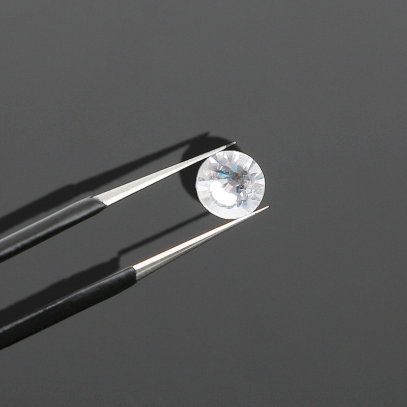 1 buc. Cot drept Fashion Nail Art Gel acrilic Instrument de cules Pietre prețioase Decor Pensete negre pentru gene DIY Clip de mână 1,0 MM