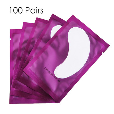 50/100 de perechi Tampoane pentru ochi pentru extensia genelor Plasture cu gel fără scame Sub gene Plasturi cu ridicata Accesorii profesionale de machiaj