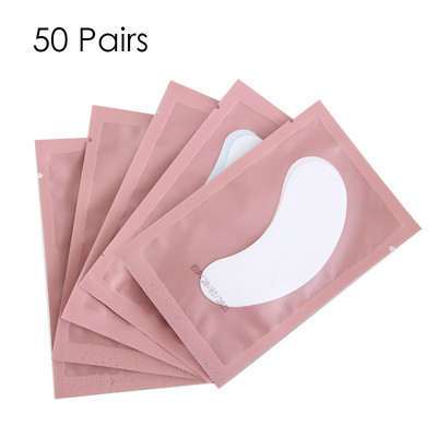 50/100 de perechi Tampoane pentru ochi pentru extensia genelor Plasture cu gel fără scame Sub gene Plasturi cu ridicata Accesorii profesionale de machiaj