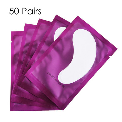 50/100 de perechi Tampoane pentru ochi pentru extensia genelor Plasture cu gel fără scame Sub gene Plasturi cu ridicata Accesorii profesionale de machiaj