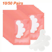 10/50 perechi de tampoane de gel pentru ochi, în formă de nor, extensii de gene, extensii de gene, fără scame, sub tampoane de mască pentru ochi cu hidrogel