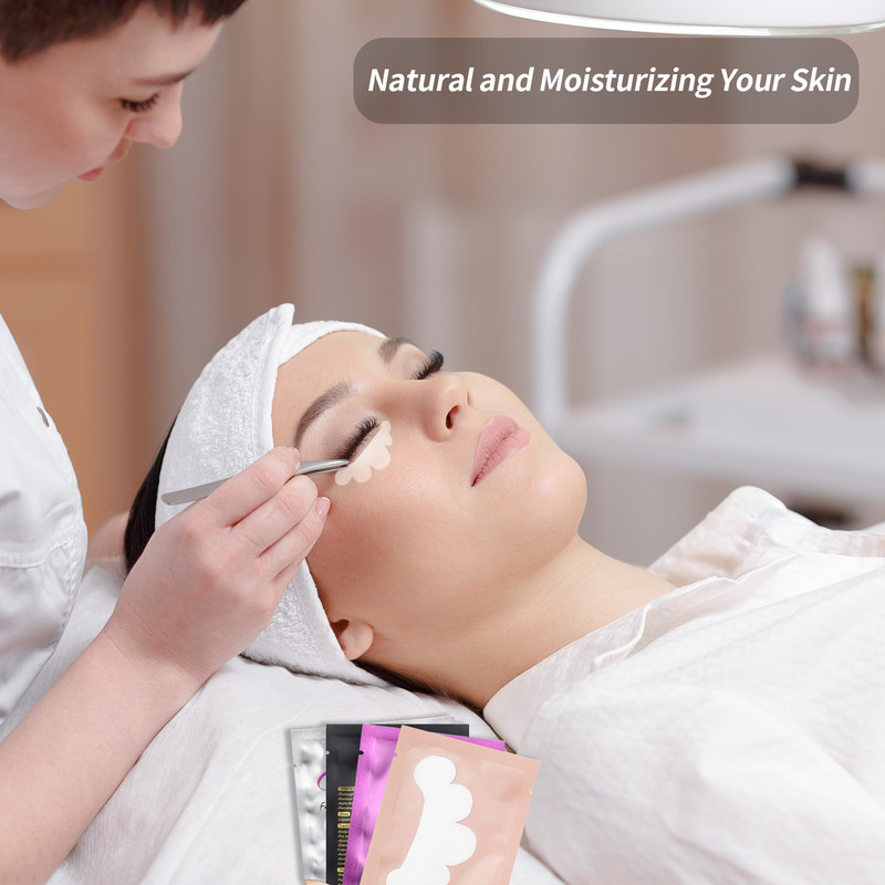 10/50 perechi de tampoane de gel pentru ochi, în formă de nor, extensii de gene, extensii de gene, fără scame, sub tampoane de mască pentru ochi cu hidrogel