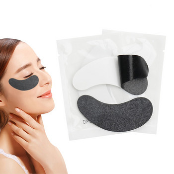 HOT 50 ζεύγη/παρτίδα Μαύρα μπαλώματα Gel Eye Pads Βλεφαρίδες Χάρτινα μπαλώματα για επέκταση βλεφαρίδων Eye Tips Αυτοκόλλητο Wraps Εργαλεία μακιγιάζ