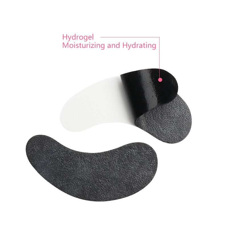 HOT 50 perechi/lot Patch-uri negre Tampoane de gel pentru ochi Gene Patch-uri de hârtie pentru extensia genelor Sfaturi pentru ochi Autocolant împachetări Instrumente de machiaj