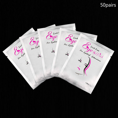 50 de perechi/lot Patch-uri de hârtie pentru extensie de gene Patch-uri de hârtie noi Tampoane pentru gene sub ochi Sfaturi pentru ochi Autocolant împachetări Instrumente de machiaj