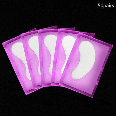 50 de perechi/lot Patch-uri de hârtie pentru extensie de gene Patch-uri de hârtie noi Tampoane pentru gene sub ochi Sfaturi pentru ochi Autocolant împachetări Instrumente de machiaj