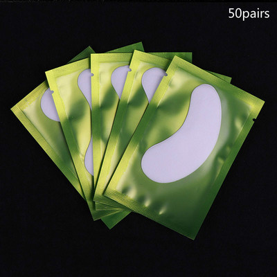 50 de perechi/lot Patch-uri de hârtie pentru extensie de gene Patch-uri de hârtie noi Tampoane pentru gene sub ochi Sfaturi pentru ochi Autocolant împachetări Instrumente de machiaj