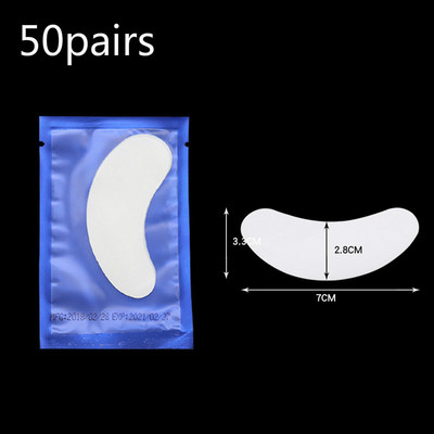 50 de perechi/lot Patch-uri de hârtie pentru extensie de gene Patch-uri de hârtie noi Tampoane pentru gene sub ochi Sfaturi pentru ochi Autocolant împachetări Instrumente de machiaj