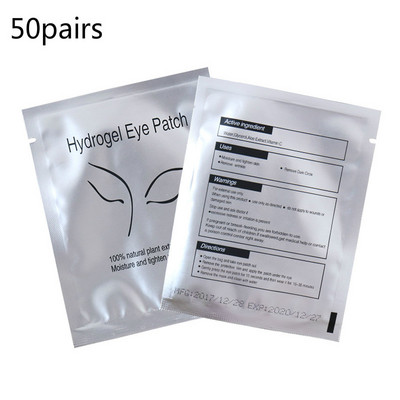 50 de perechi/lot Patch-uri de hârtie pentru extensie de gene Patch-uri de hârtie noi Tampoane pentru gene sub ochi Sfaturi pentru ochi Autocolant împachetări Instrumente de machiaj