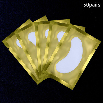 50 de perechi/lot Patch-uri de hârtie pentru extensie de gene Patch-uri de hârtie noi Tampoane pentru gene sub ochi Sfaturi pentru ochi Autocolant împachetări Instrumente de machiaj