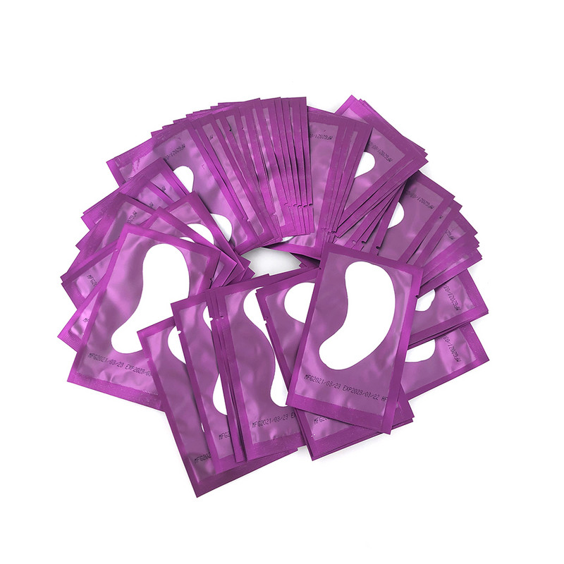 50 de perechi/lot Patch-uri de hârtie pentru extensie de gene Patch-uri de hârtie noi Tampoane pentru gene sub ochi Sfaturi pentru ochi Autocolant împachetări Instrumente de machiaj