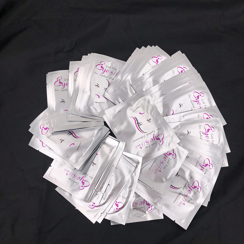 50 de perechi/lot Patch-uri de hârtie pentru extensie de gene Patch-uri de hârtie noi Tampoane pentru gene sub ochi Sfaturi pentru ochi Autocolant împachetări Instrumente de machiaj