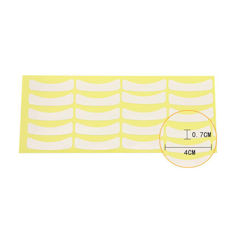 100 de perechi Hârtie de extensie pentru gene Plasturi pentru altoire gene sub ochi Sfaturi autocolant Gene naturale Hârtie de machiaj Bandă adezivă