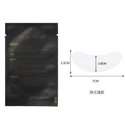 HOT 50 perechi/pachet Ambalare neagră sub ochi Tampoane pentru gene Patch-uri de hârtie Sfaturi Autocolant Wraps Extensie gene Instrumente de machiaj