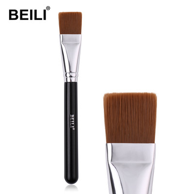 BEILI Pensule de machiaj pentru fond de ten, noi, plate, mari, cremă BB lichidă, perie de machiaj din fibre sintetice moi, perie pentru mască facială DIY