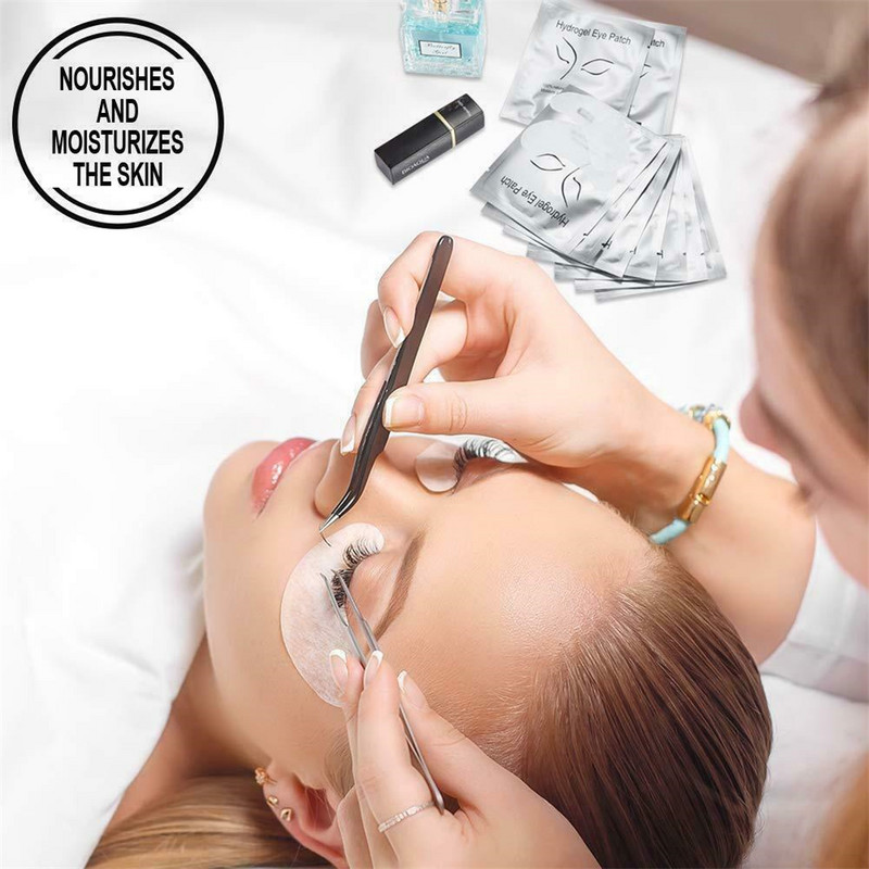 200/100/50 de perechi de plasturi pentru construirea de tampoane pentru ochi cu hidrogel, autocolante din hârtie pentru extensie de gene, fără scame, sub ochi, consumabile de machiaj