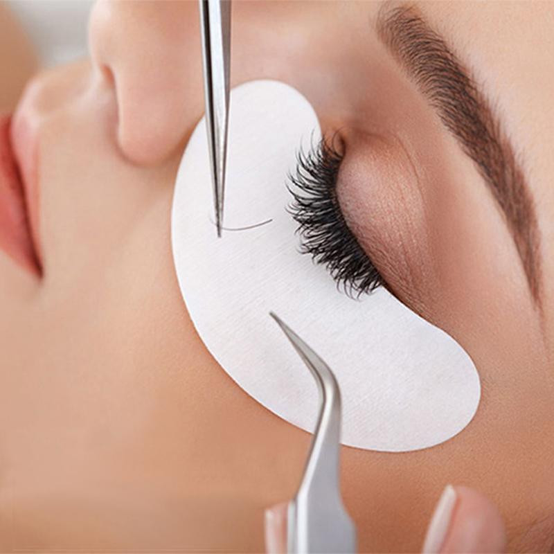 50 párov štepených mihalníc, izolát, kolagénová očná náplasť na spodné mihalnice, rastlinná očná náplasť na mihalnice