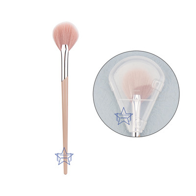 Veido ventiliatoriaus šepetėlis Fashion Fenty Style makiažo šepetėlis rožinis profesionalus makiažo ventiliatoriaus šepetėlis ventiliatoriaus dažai paryškinantis ventiliatoriaus šepetėlis 211#