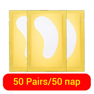 50/100 porų pleistrų, skirtų kurti be pūkelių blakstienų pleistras, nekenksmingas odai po akimis. Pagalvėlės nuo blakstienų priauginimo apsaugos priemonės