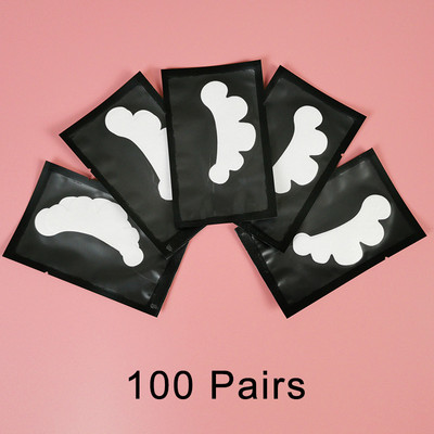 50/100 porų pleistrų, skirtų kurti be pūkelių blakstienų pleistras, nekenksmingas odai po akimis. Pagalvėlės nuo blakstienų priauginimo apsaugos priemonės