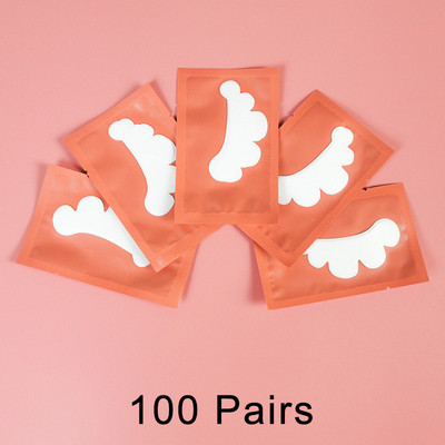 50/100 porų pleistrų, skirtų kurti be pūkelių blakstienų pleistras, nekenksmingas odai po akimis. Pagalvėlės nuo blakstienų priauginimo apsaugos priemonės