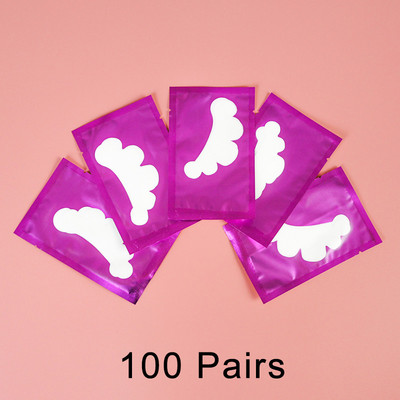 50/100 porų pleistrų, skirtų kurti be pūkelių blakstienų pleistras, nekenksmingas odai po akimis. Pagalvėlės nuo blakstienų priauginimo apsaugos priemonės