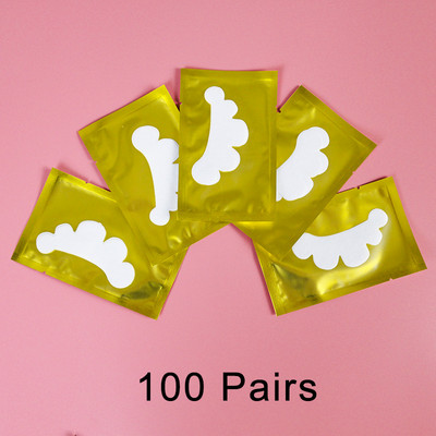 50/100 porų pleistrų, skirtų kurti be pūkelių blakstienų pleistras, nekenksmingas odai po akimis. Pagalvėlės nuo blakstienų priauginimo apsaugos priemonės